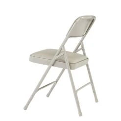 NPS 1200 Series Vinyl Padded Premium Folding Chairs, Warm Grey/Grey, 4/Pack (1202/4) -Popular Furniture sp160038582 s7