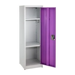 AdirOffice 48" Steel Single Tier Purple Storage Locker (629-01-PUR)