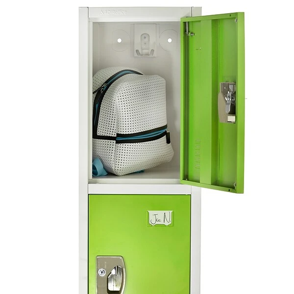 AdirOffice 72" 4-Compartment Steel Tier Key Lock Green Storage Locker (629-204-GRN) 3 AdirOffice 72" 4-Compartment Steel Tier Key Lock Green Storage Locker (629-204-GRN) - Image 3