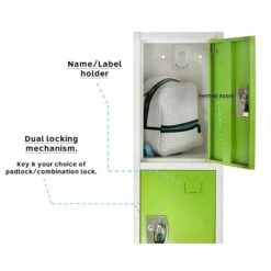 AdirOffice 72" 4-Compartment Steel Tier Key Lock Green Storage Locker (629-204-GRN) 11 AdirOffice 72" 4-Compartment Steel Tier Key Lock Green Storage Locker (629-204-GRN) -Popular Furniture sp167909678 s7