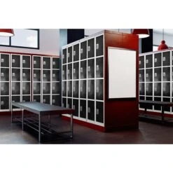 AdirOffice 72" 4-Compartment Steel Tier Key Lock Black Storage Locker (629-204-BLK) -Popular Furniture sp167909691 s7