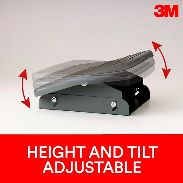 3M® Tilt Adjustable Footrests, Gray (FR330) 1 3M® Tilt Adjustable Footrests, Gray (FR330)