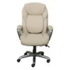 Serta Works My Fit Bonded Leather Executive Office Chair With Tailored Reach, Inspired Ivory (CHR200064)
