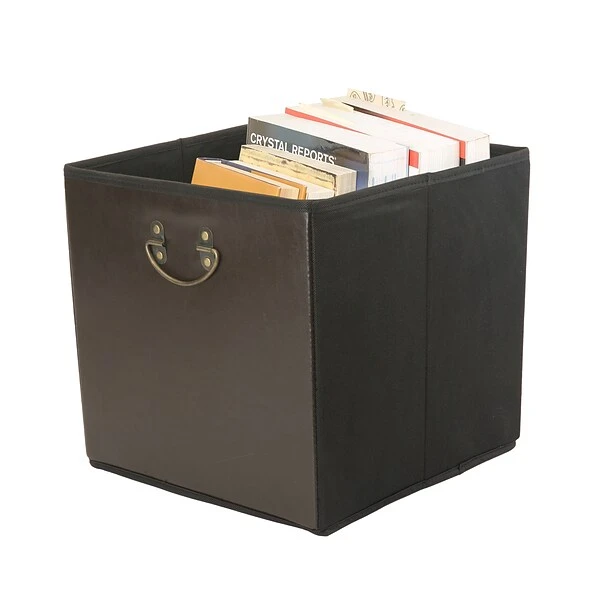 Simplify Collapsible Storage Cube, Chocolate (25480-CHOCOLATE) 1 Simplify Collapsible Storage Cube, Chocolate (25480-CHOCOLATE)