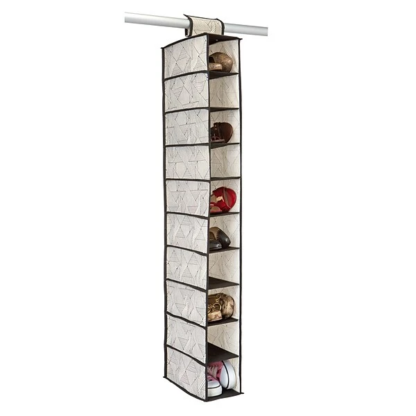 Closet Candie 10 Shelf Shoe Organizer, Geo Natural (M-77824) 1 Closet Candie 10 Shelf Shoe Organizer, Geo Natural (M-77824)