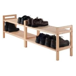 Winsome Trading Inc. Mercury 2-Piece Stackable Shoe Rack Set (81429) 12 Winsome Trading Inc. Mercury 2-Piece Stackable Shoe Rack Set (81429) -Popular Furniture sp20864848 s7
