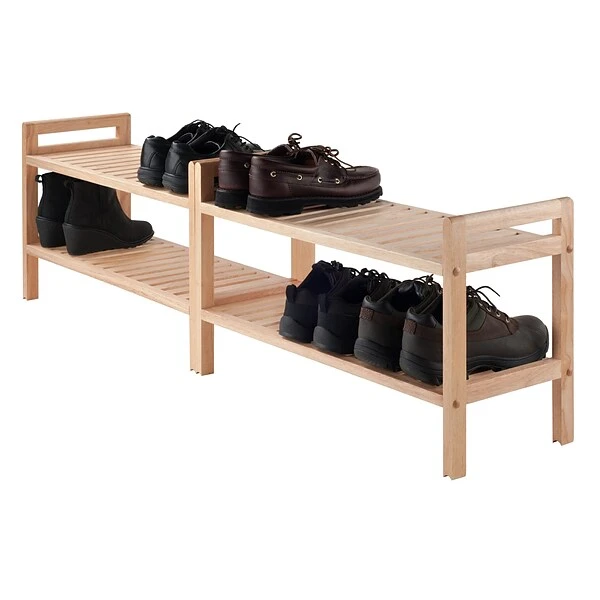 Winsome Trading Inc. Mercury 2-Piece Stackable Shoe Rack Set (81429) 6 Winsome Trading Inc. Mercury 2-Piece Stackable Shoe Rack Set (81429) - Image 6