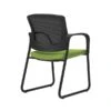 Union & Scale Workplace2.0™ Fabric And Mesh Guest Chair, Pear, Integrated Lumbar, Armless (53271)