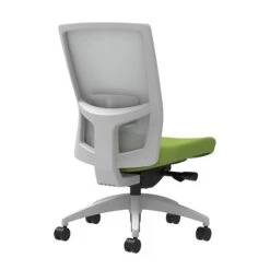 Union & Scale Workplace2.0™ Fabric Task Chair, Pear, Adjustable Lumbar, Armless, Advanced Synchro-Tilt Seat Control (53565)