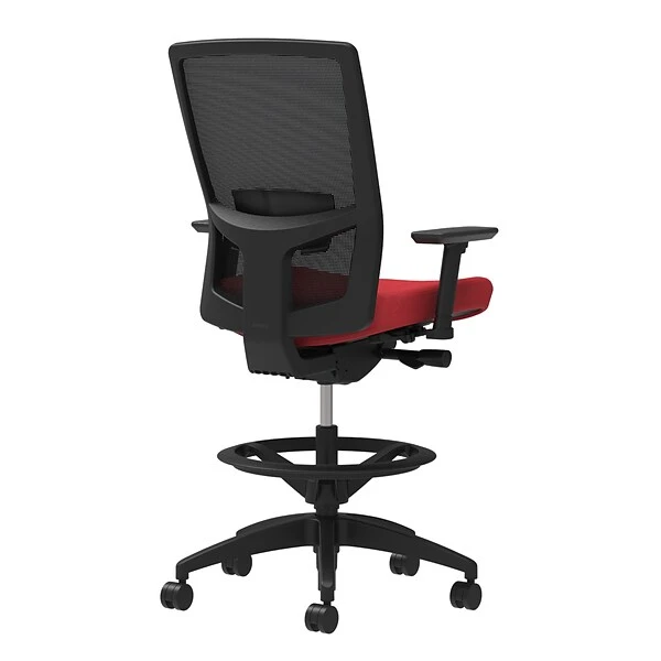 Union & Scale Workplace2.0™ Fabric Stool, Cherry, Adjustable Lumbar, Height/Width Adjustable Arms, Synchro-Tilt Control (53832) 1 Union & Scale Workplace2.0™ Fabric Stool, Cherry, Adjustable Lumbar, Height/Width Adjustable Arms, Synchro-Tilt Control (53832)