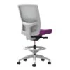 Union & Scale Workplace2.0™ Fabric Stool, Amethyst, Adjustable Lumbar, Armless, Synchro-Tilt Seat Control (53806)