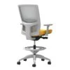 Union & Scale Workplace2.0™ Fabric Stool, Goldenrod, Adjustable Lumbar, 2D Arms, Synchro-Tilt (53770)