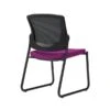 Union & Scale Workplace2.0™ Fabric Guest Chair, Amethyst, Integrated Lumbar, Armless, Stationary Seat Control (53732)
