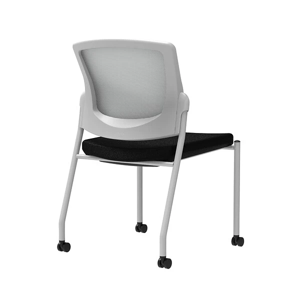 Union & Scale Workplace2.0™ Fabric Guest Chair, Black, Integrated Lumbar, Armless, Stationary Seat Control (53697) 1 Union & Scale Workplace2.0™ Fabric Guest Chair, Black, Integrated Lumbar, Armless, Stationary Seat Control (53697)