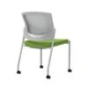 Union & Scale Workplace2.0™ Fabric Guest Chair, Pear, Integrated Lumbar, Armless, Stationary Seat Control (53696)