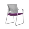 Union & Scale Workplace2.0™ Fabric Guest Chair, Amethyst, Integrated Lumbar, Fixed Arms, Stationary Seat Control (53743)