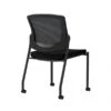 Union & Scale Workplace2.0™ Fabric Guest Chair, Black, Integrated Lumbar, Armless, Stationary, Fully Assembled (53716)
