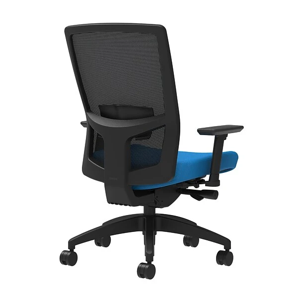Union & Scale Workplace2.0™ Fabric Task Chair, Cobalt, Adjustable Lumbar, 2D Arms, Advanced Synchro-Tilt (53641) 1 Union & Scale Workplace2.0™ Fabric Task Chair, Cobalt, Adjustable Lumbar, 2D Arms, Advanced Synchro-Tilt (53641)