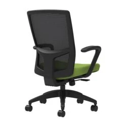 Union & Scale Workplace2.0™ Fabric Task Chair, Pear, Integrated Lumbar, Fixed Arms, Synchro-Tilt W/ Seat Slide Control (53634)