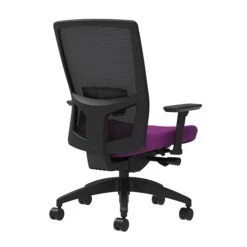 Union & Scale Workplace2.0™ Fabric Task Chair, Amethyst, Adjustable Lumbar, 2D Arms, Advanced Synchro-Tilt (53635)