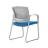 Union & Scale Workplace2.0™ Fabric Guest Chair, Cobalt, Integrated Lumbar, Fixed Arms, Stationary Seat Control (53745)