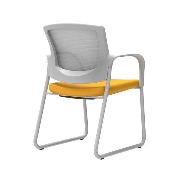 Union & Scale Workplace2.0™ Fabric Guest Chair, Goldenrod, Integrated Lumbar, Fixed Arms, Stationary Seat Control (53746) 1 Union & Scale Workplace2.0™ Fabric Guest Chair, Goldenrod, Integrated Lumbar, Fixed Arms, Stationary Seat Control (53746)