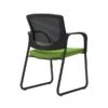 Union & Scale Workplace2.0™ Fabric Guest Chair, Pear, Integrated Lumbar, Fixed Arms, Stationary Seat Control (53726)