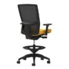 Union & Scale Workplace2.0™ Fabric Stool, Goldenrod, Integrated Lumbar, 2D Arms, Synchro-Tilt (53837)