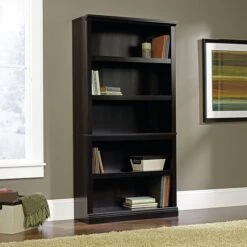 Sauder Select Collection 5-Shelf Bookcase, Estate Black (414235)