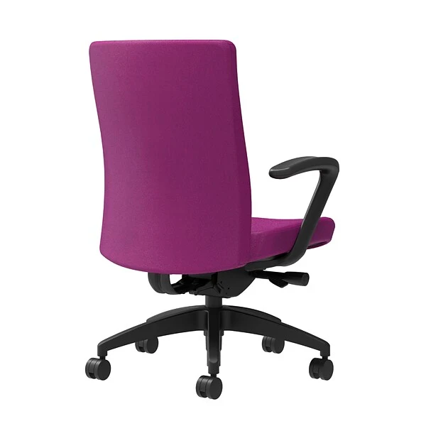 Union & Scale Workplace2.0™ Task Chair Upholstered, Fixed Arms, Amethyst Fabric, Synchro Tilt Seat Slide (54181) 1 Union & Scale Workplace2.0™ Task Chair Upholstered, Fixed Arms, Amethyst Fabric, Synchro Tilt Seat Slide (54181)