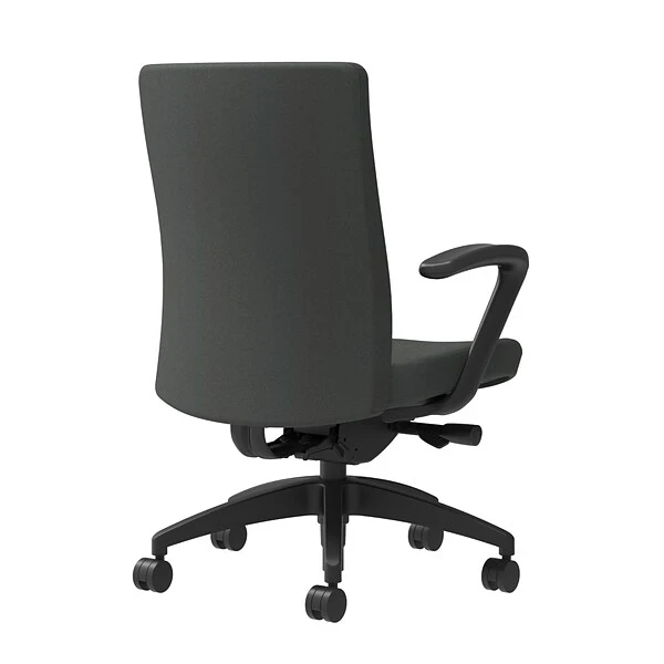 Union & Scale Workplace2.0™ Task Chair Upholstered, Fixed Arms, Iron Ore Fabric, Synchro Tilt Seat Slide (54188) 1 Union & Scale Workplace2.0™ Task Chair Upholstered, Fixed Arms, Iron Ore Fabric, Synchro Tilt Seat Slide (54188)