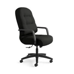 HON Pillow-Soft Leather Executive Chair, Black (HON2091SR11T)