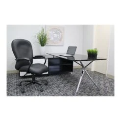 Boss Office Products CaressoftPlus Executive Big & Tall Chair, Black (B990-CP) -Popular Furniture sp42125790 s7
