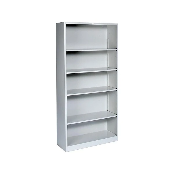 HON Brigade 5-Shelf 71"H Bookcase, Light Gray Steel (HS72ABCQ) 1 HON Brigade 5-Shelf 71"H Bookcase, Light Gray Steel (HS72ABCQ)