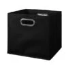 Niche Cubo 26" X 13"Storage Set, 2 Cubes And 1 Canvas Bin, Truffle/Black (PC2PKTF1TOTEBK)