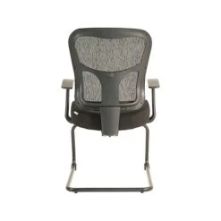 Tempur-Pedic TP8100 Mixed Materials Guest Chair, Black (TP8100-BLACK)