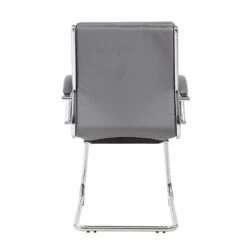 Boss CaressoftPlus Vinyl Guest Chair, Gray (B9479-GY)