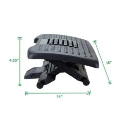 Mind Reader Tilt Adjustable Footrests, Black (FTROLL-BLK) -Popular Furniture sp50899318 s7