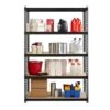Iron Horse 2300 Lb. Rivet Series 5-Shelf Metal/Particle Board Shelving Unit, 48" W, Black (20994)