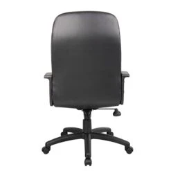 Boss High Back LeatherPlus Chair, Black (B8401) -Popular Furniture sp55968103 s7
