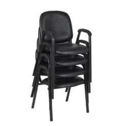 Regency Ace Vinyl Stack Chair, Black (2125LBK) 5 Regency Ace Vinyl Stack Chair, Black (2125LBK) -Popular Furniture sp56712868 s7