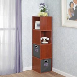 Niche Cubo Storage Set, 4 Cubes, Cherry (PC4PKWC) -Popular Furniture sp56714008 s7