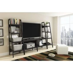 DHP Ameriwood Home Lawrence 4 Shelf Ladder Bookcase Bundle, Black 12 DHP Ameriwood Home Lawrence 4 Shelf Ladder Bookcase Bundle, Black -Popular Furniture sp60784371 s7