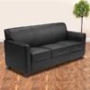 Flash Furniture HERCULES Diplomat Series 70" LeatherSoft Sofa, Black (BT8273BK)