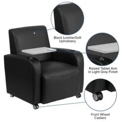 Flash Furniture Leather Guest Chair, Black (BT8217BKCS) 12 Flash Furniture Leather Guest Chair, Black (BT8217BKCS) -Popular Furniture sp82712594 s7