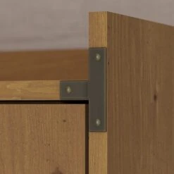 Kathy Ireland® Home By Bush Furniture Ironworks 42"H Storage Cabinet With Doors, Vintage Golden Pine (KI50109-03) -Popular Furniture sp87347559 s7