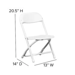 Flash Furniture Kids Plastic Armless Folding Chair, White, 10/Pack (10YKIDWH) -Popular Furniture sp88869735 s7