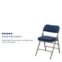Flash Furniture HERCULES Series Fabric Folding Chair, Navy, 2/Pack (2HAMC320AFNVY) -Popular Furniture sp89555844 s7
