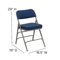 Flash Furniture HERCULES Series Fabric Folding Chair, Navy, 2/Pack (2HAMC320AFNVY) -Popular Furniture sp89555846 s7