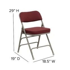 Flash Furniture HERCULES Series Fabric Folding Chair, Burgundy, 2/Pack (2HAMC320AFBY) 13 Flash Furniture HERCULES Series Fabric Folding Chair, Burgundy, 2/Pack (2HAMC320AFBY) -Popular Furniture sp89555964 s7